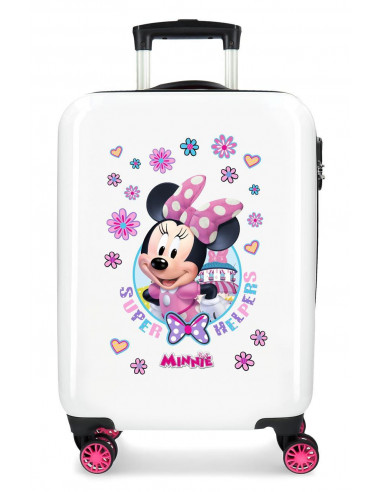 TROLLEY ABS 55CM.4R. MINNIE HAPPY HELPERS BLANCO